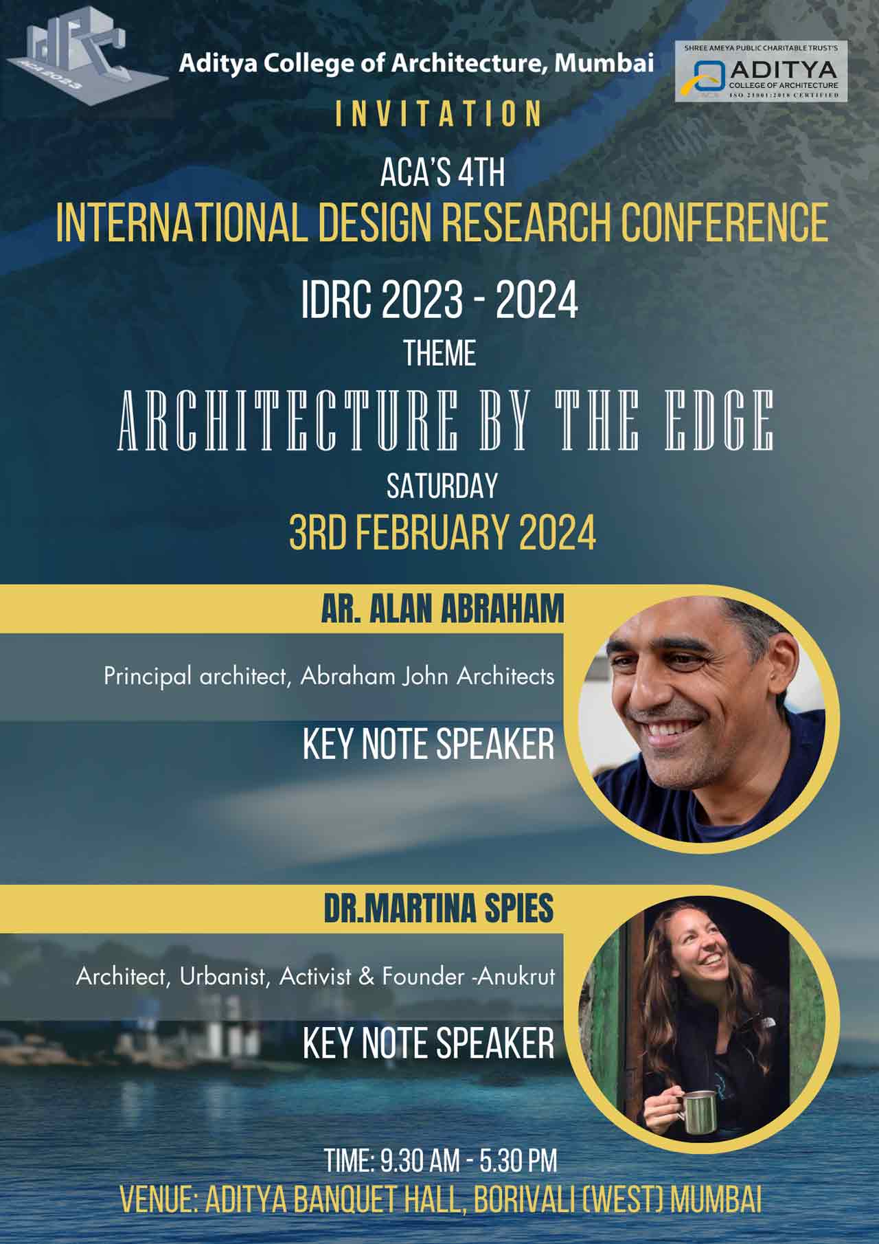 WELCOME TO ACA's 4th INTERNATIONAL DESIGN RESEARCH CONFERENCE