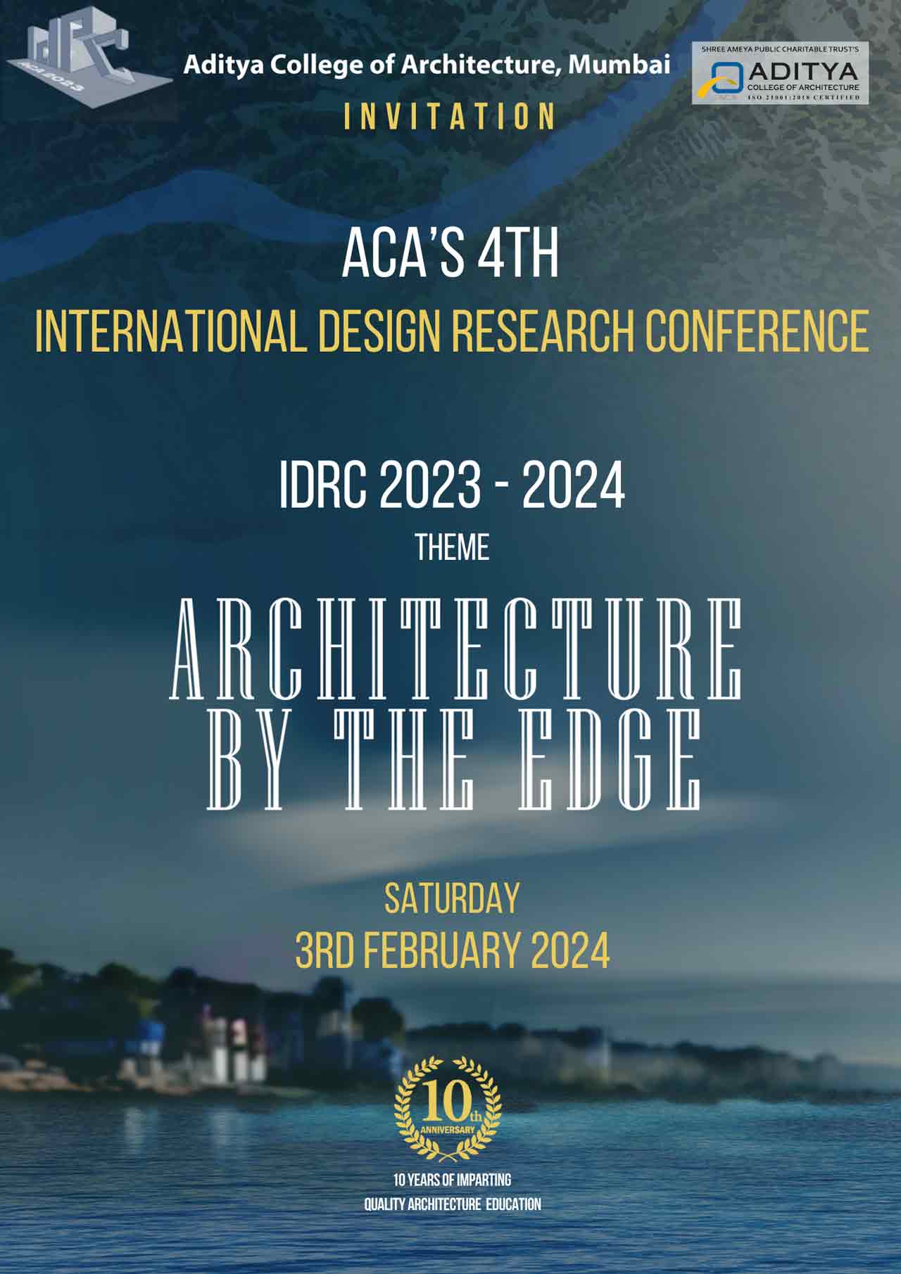 WELCOME TO ACA's 4th INTERNATIONAL DESIGN RESEARCH CONFERENCE